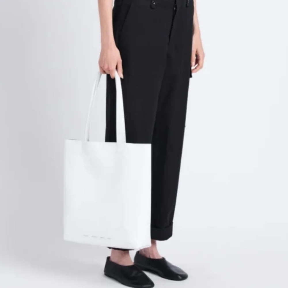 nwt Proenza Schouler White Label Walker Optic White Patent Leather Large…